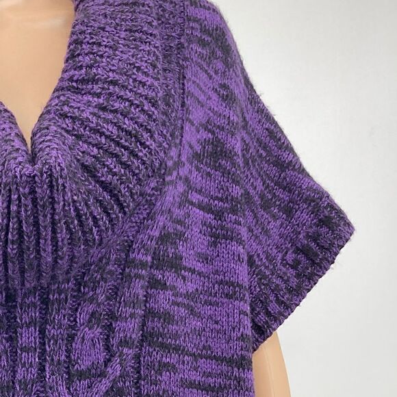 No Boundaries Purple Short Sleeve Knit Tunic Sweater Dress Top Size XXL/2XG/19 - Picture 3 of 7
